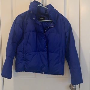 Express blue puffer jacket